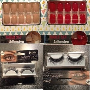 Bundle Combo: 4 sets nails and 1 set eyelashes